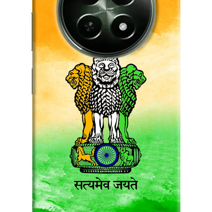 Satyamev Jayate Flag Realme 12x 5G Hard Case Back Cover by Casekaro