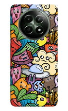 Veggie Doodle Realme 12x 5G Hard Case Back Cover by Casekaro