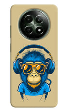 Monkey Headphone Realme 12x 5G Hard Case Back Cover by Casekaro