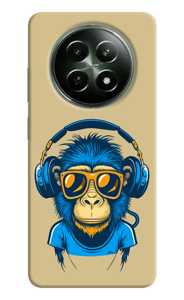 Monkey Headphone Realme 12x 5G Hard Case Back Cover by Casekaro