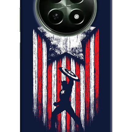 Captain America Marvel Art Realme 12x 5G Hard Case Back Cover by Casekaro