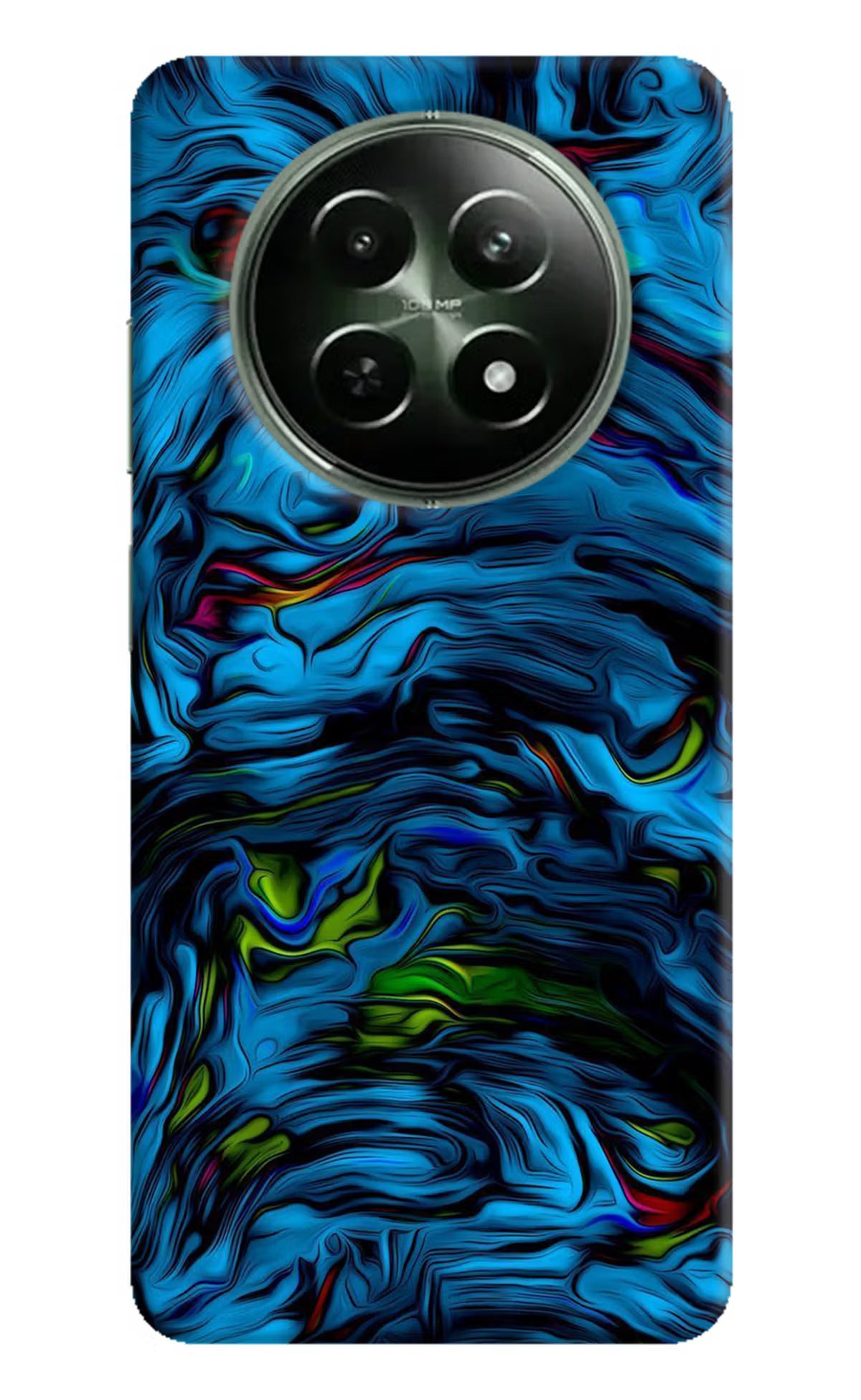 Dark Blue Abstract Realme 12x 5G Hard Case Back Cover by Casekaro