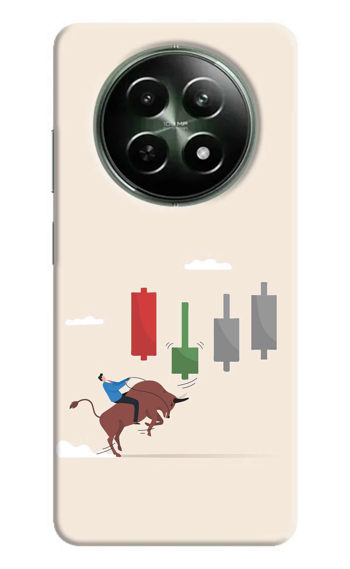 Bull Trading Momentum Realme 12x 5G Hard Case Back Cover by Casekaro