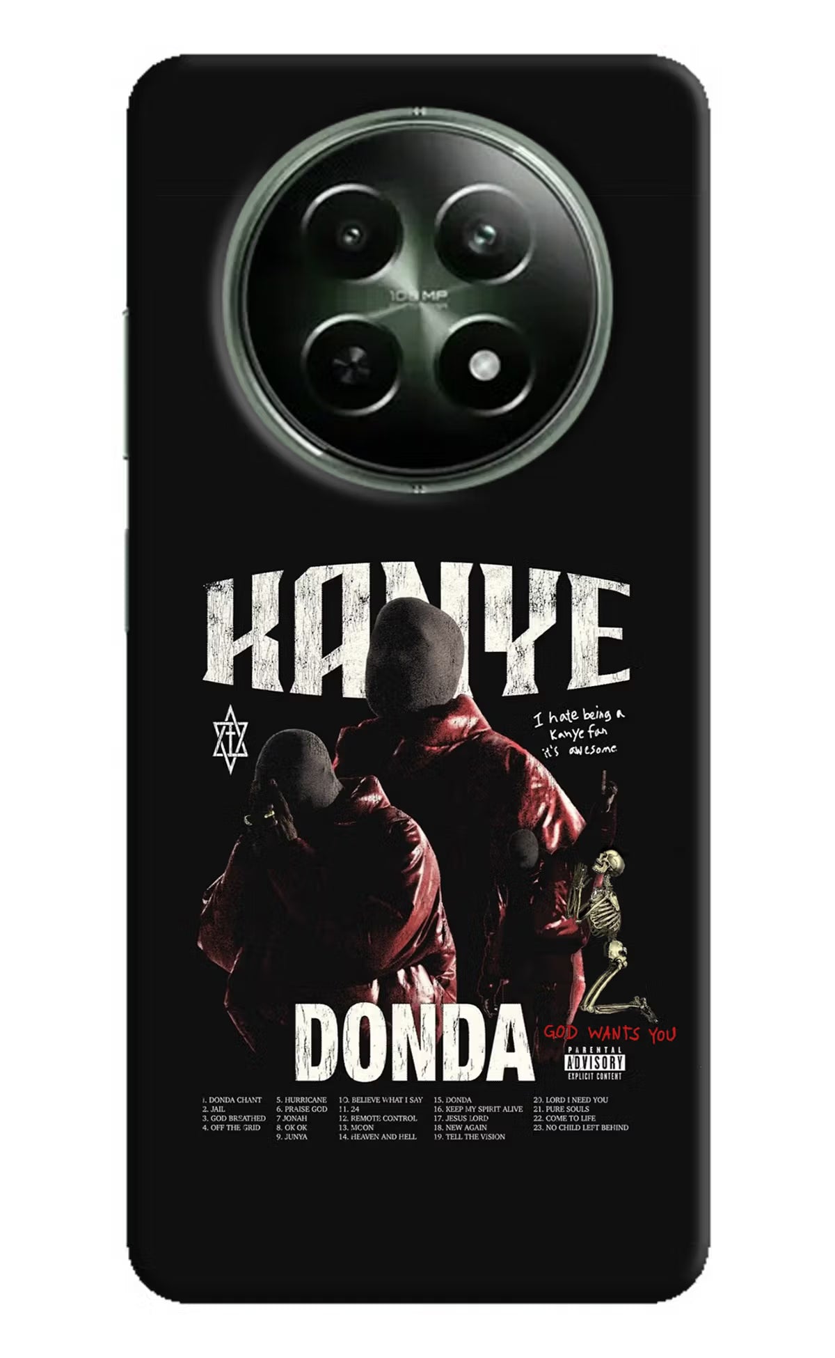 Donda Kanye West Realme 12x 5G Hard Case Back Cover by Casekaro