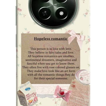 Hopeless Romantic Realme 12x 5G Hard Case Back Cover by Casekaro