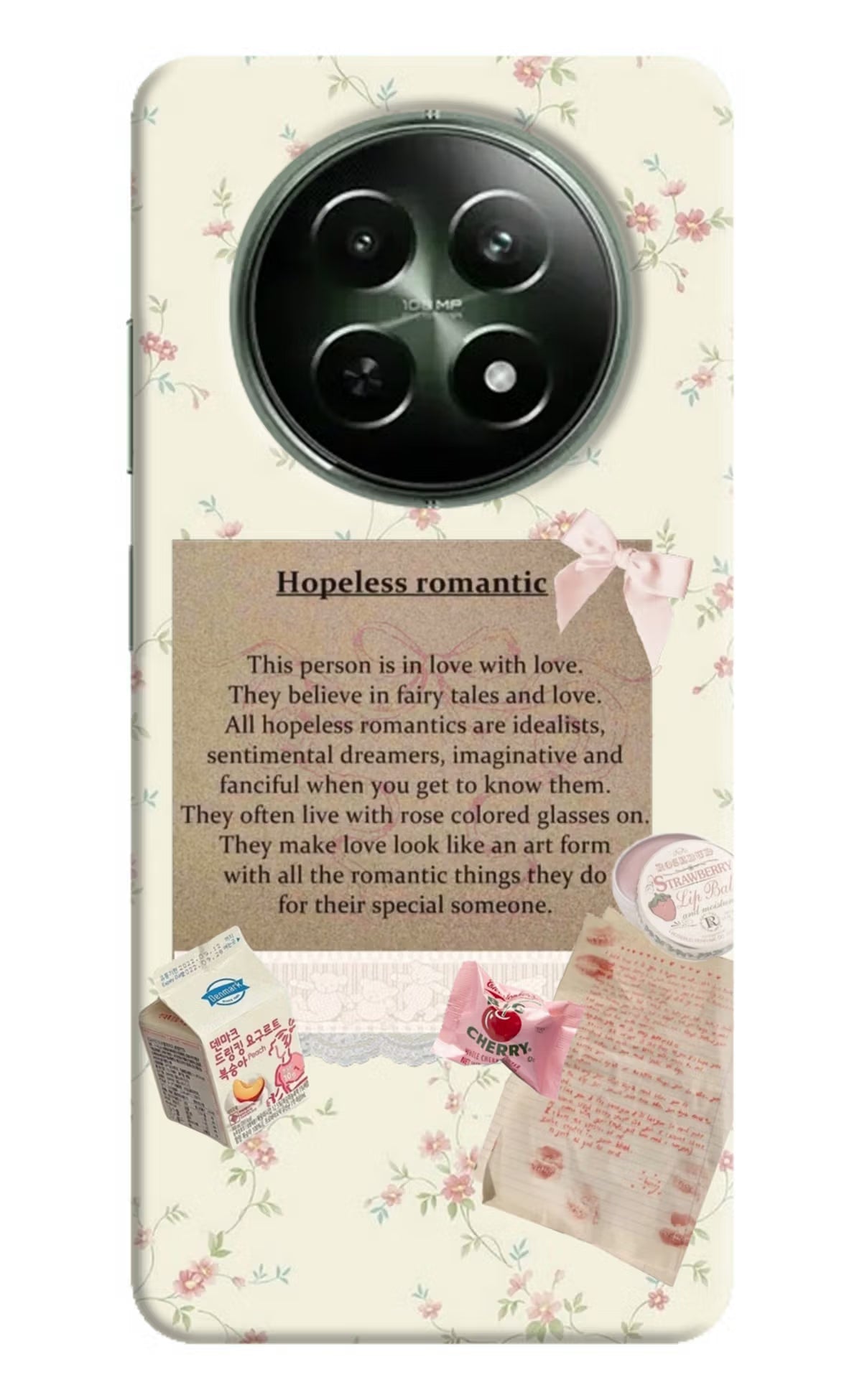 Hopeless Romantic Realme 12x 5G Hard Case Back Cover by Casekaro