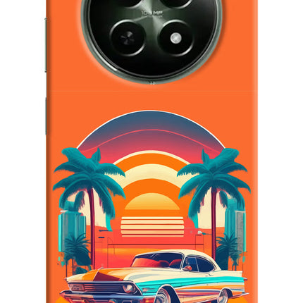 Palm Drive 80s Realme 12x 5G Hard Case Back Cover by Casekaro