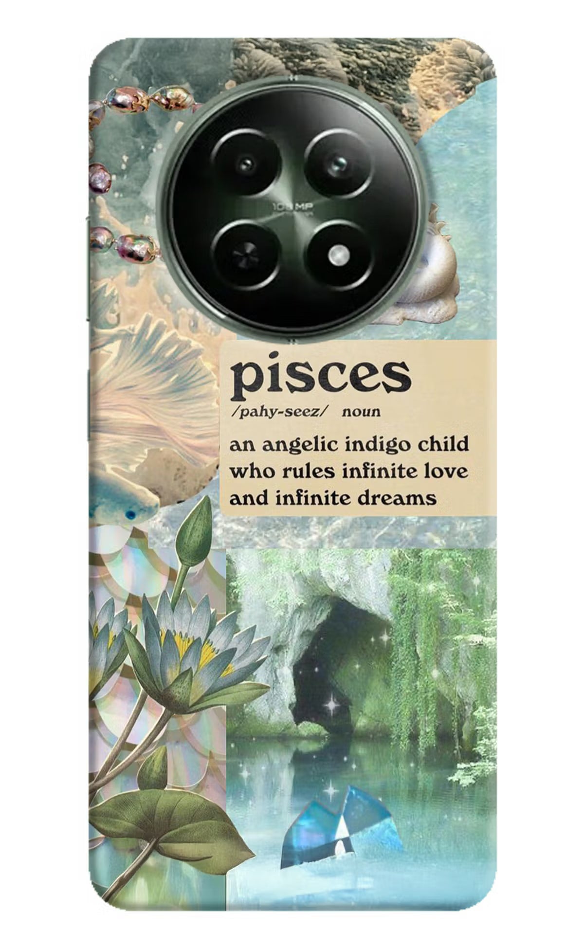 Pisces Zodiac Realme 12x 5G Hard Case Back Cover by Casekaro