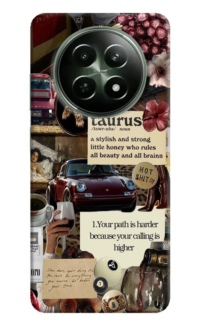 Taurus Zodiac Realme 12x 5G Hard Case Back Cover by Casekaro