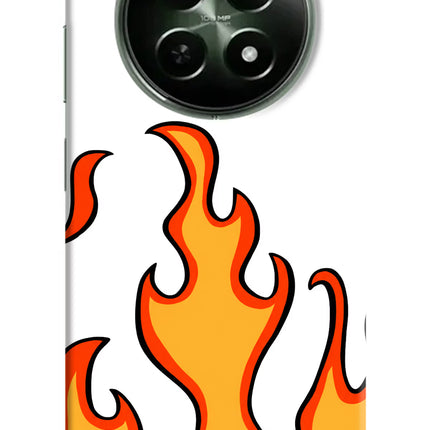 Fired Up – White Realme 12x 5G Hard Case Back Cover by Casekaro