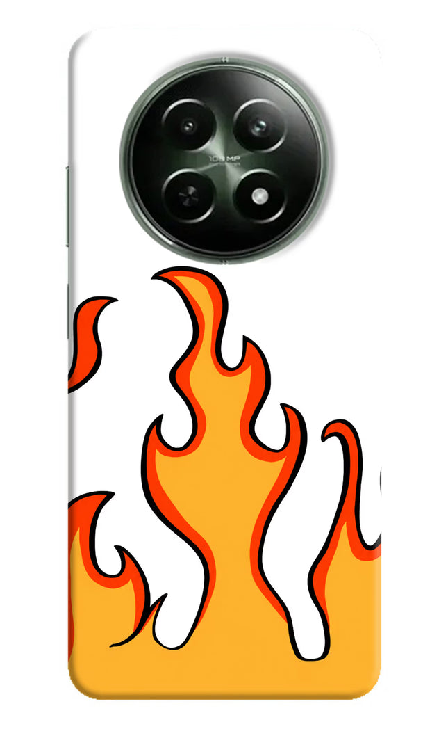 Fired Up – White Realme 12x 5G Hard Case Back Cover by Casekaro