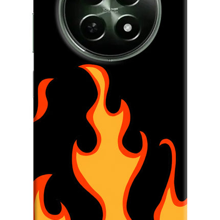 Fired Up – Black Realme 12x 5G Hard Case Back Cover by Casekaro