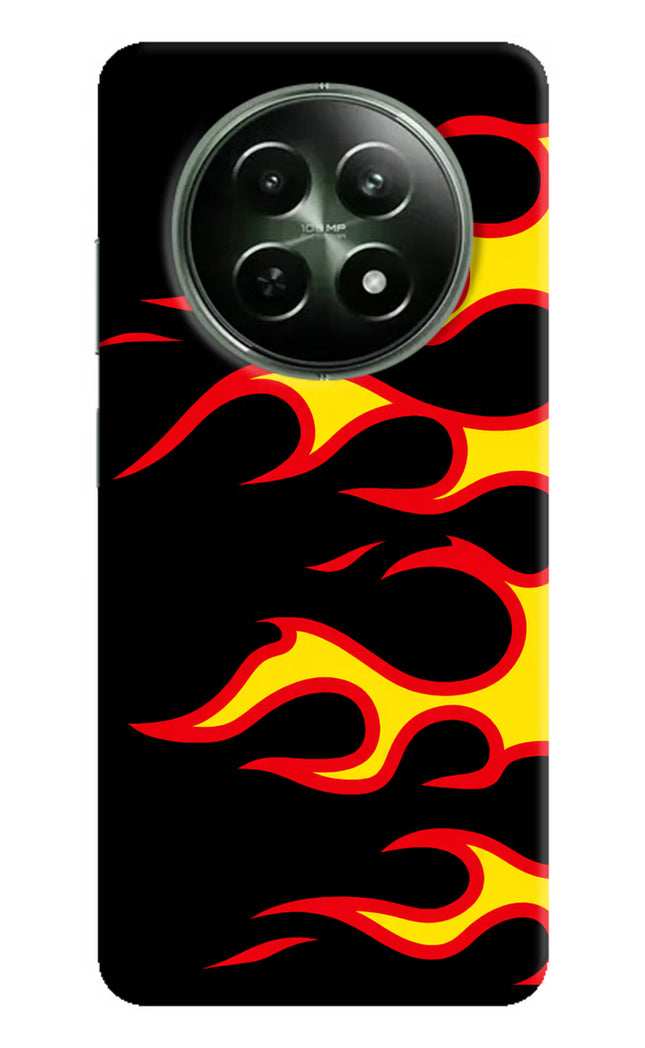 Side Sweep Flames Realme 12x 5G Hard Case Back Cover by Casekaro