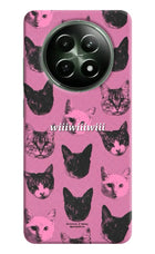 Pink Cats Realme 12x 5G Hard Case Back Cover by Casekaro