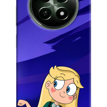 Star Glow Realme 12x 5G Hard Case Back Cover by Casekaro