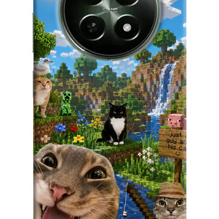Minecraft Cat Chaos Realme 12x 5G Hard Case Back Cover by Casekaro