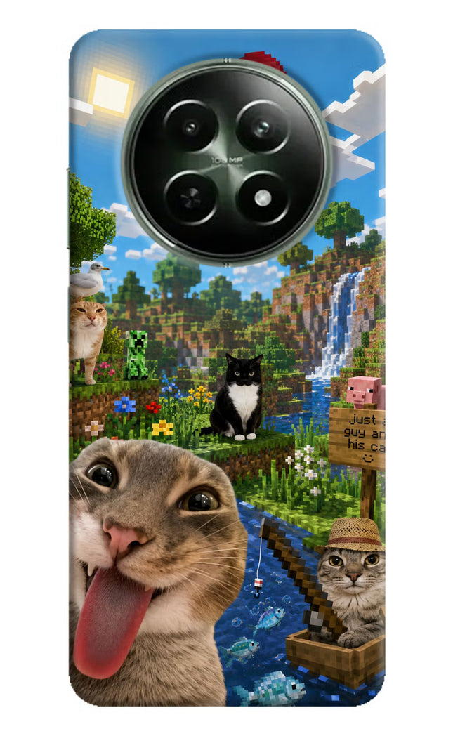 Minecraft Cat Chaos Realme 12x 5G Hard Case Back Cover by Casekaro
