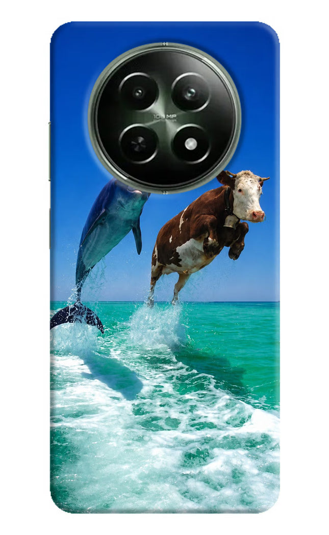 Dolphin vs Cow Realme 12x 5G Hard Case Back Cover by Casekaro