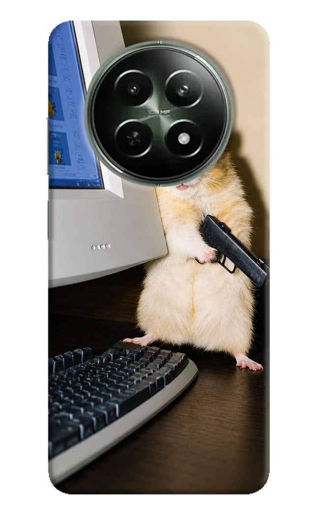 Hacker Hamster Realme 12x 5G Hard Case Back Cover by Casekaro