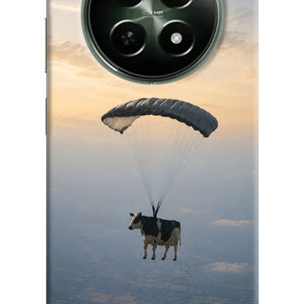 Skydiving Cow Realme 12x 5G Hard Case Back Cover by Casekaro