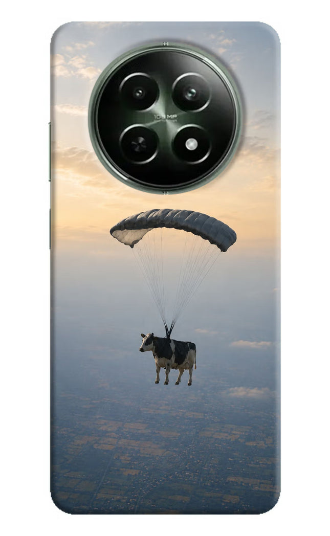 Skydiving Cow Realme 12x 5G Hard Case Back Cover by Casekaro