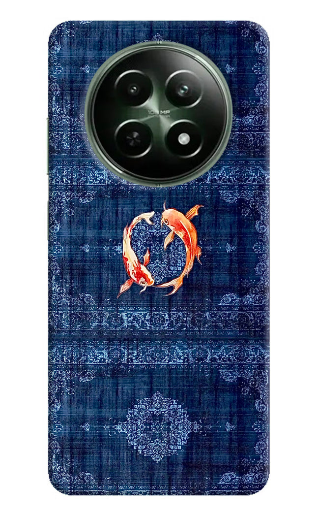 Koi Blue Realme 12x 5G Hard Case Back Cover by Casekaro