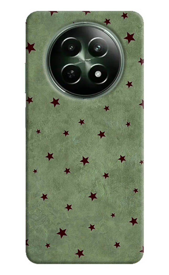 Green Stars Realme 12x 5G Hard Case Back Cover by Casekaro