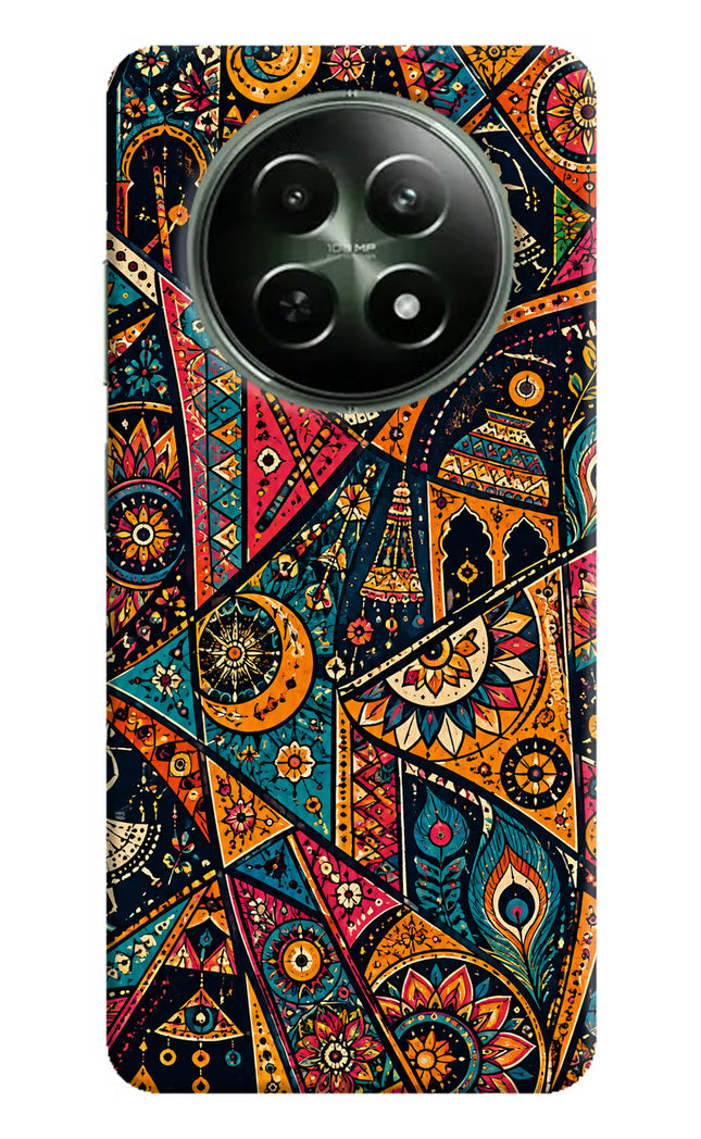 Folk Print Realme 12x 5G Hard Case Back Cover by Casekaro