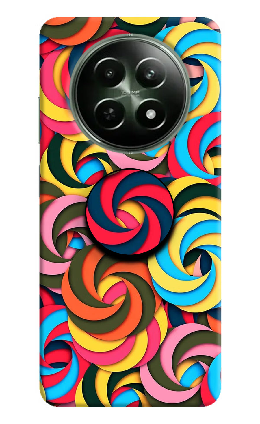 Spiral Pattern Realme 12x 5G Pop Case, Hard case
