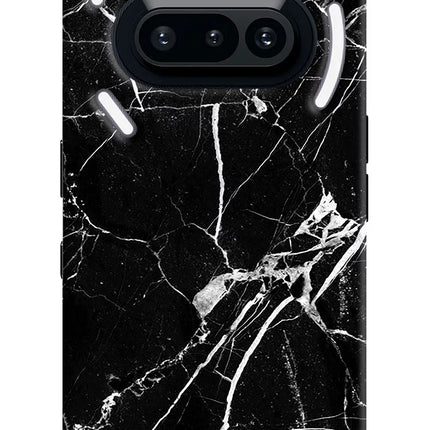 Black Marble Pattern Nothing Phone 3A Hard Case Back Cover by Casekaro