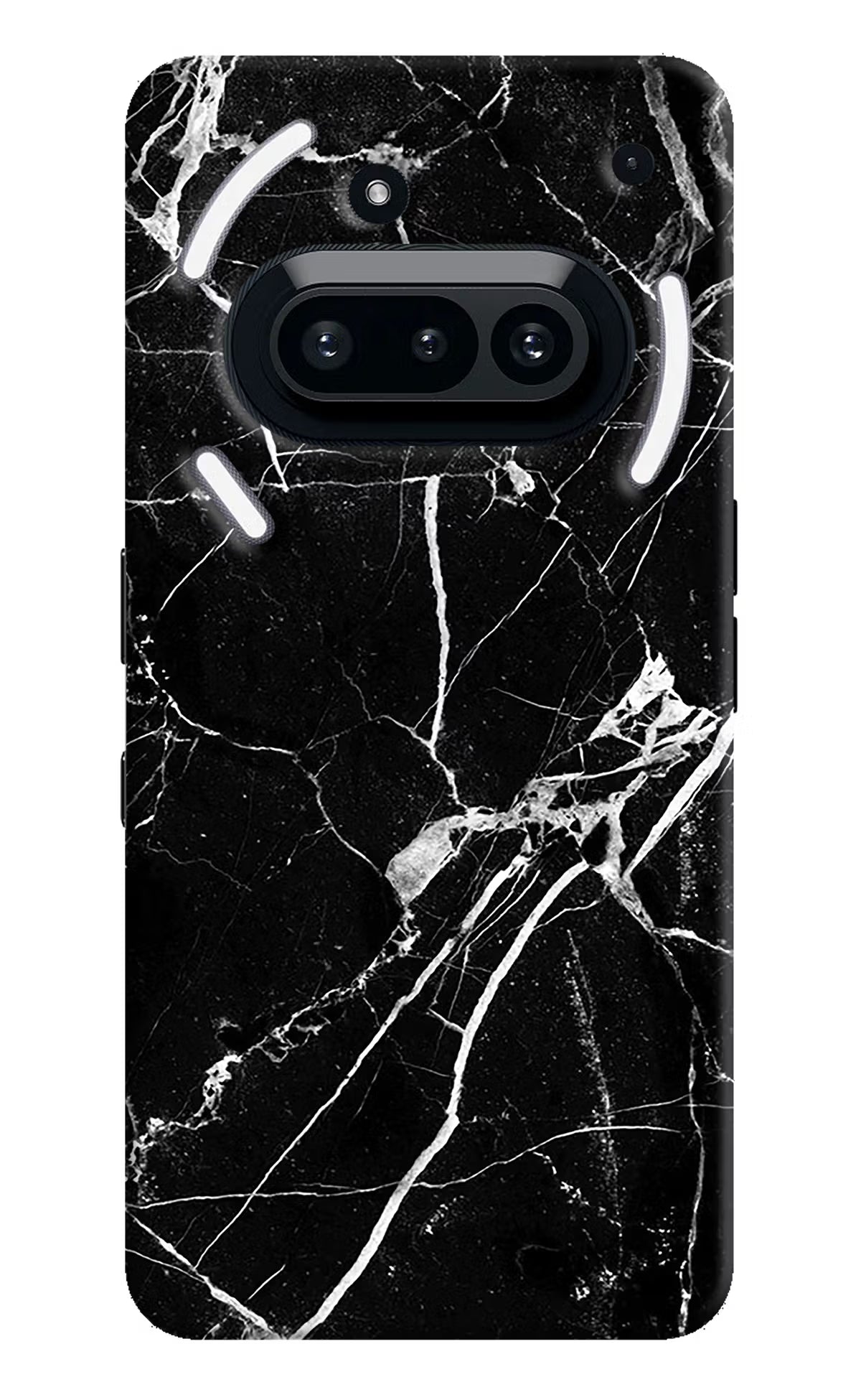 Black Marble Pattern Nothing Phone 3A Hard Case Back Cover by Casekaro