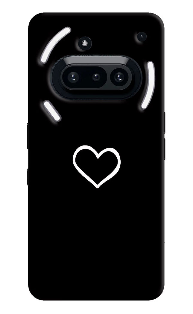 Heart Nothing Phone 3A Hard Case Back Cover by Casekaro