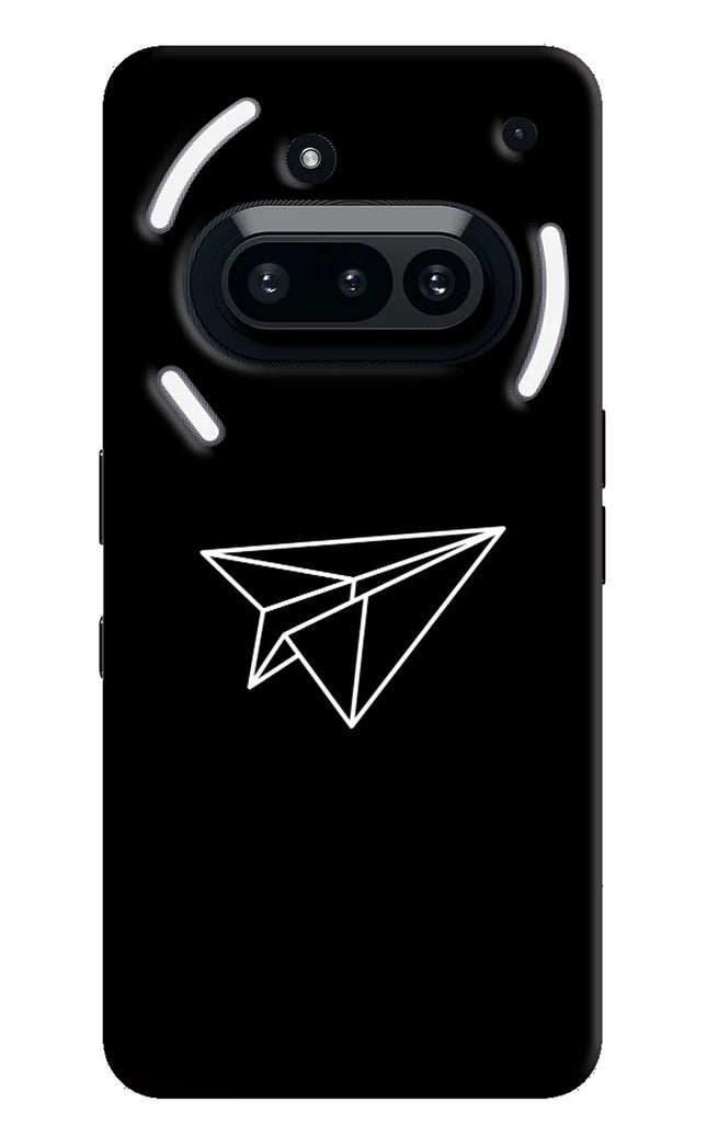 Paper Plane White Nothing Phone 3A Hard Case Back Cover by Casekaro