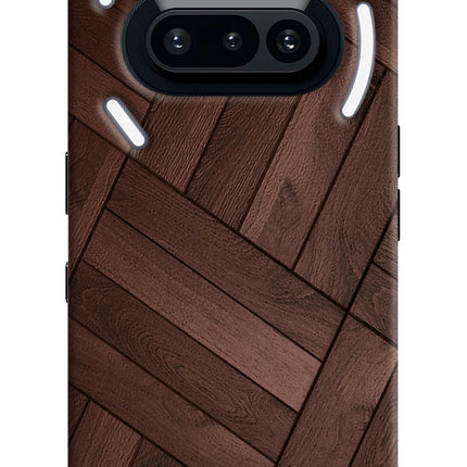 Wooden Texture Design Nothing Phone 3A Hard Case Back Cover by Casekaro