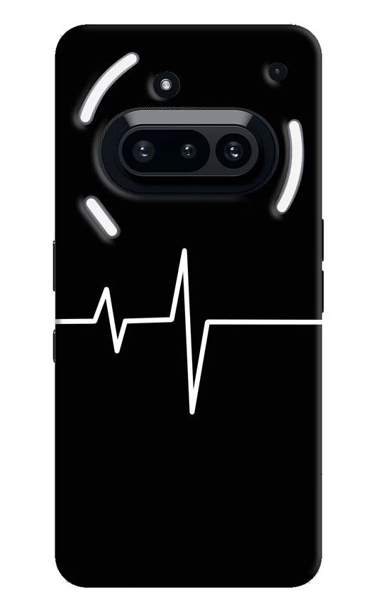 Heart Beats Nothing Phone 3A Hard Case Back Cover by Casekaro