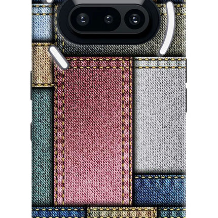 Multicolor Jeans Nothing Phone 3A Hard Case Back Cover by Casekaro