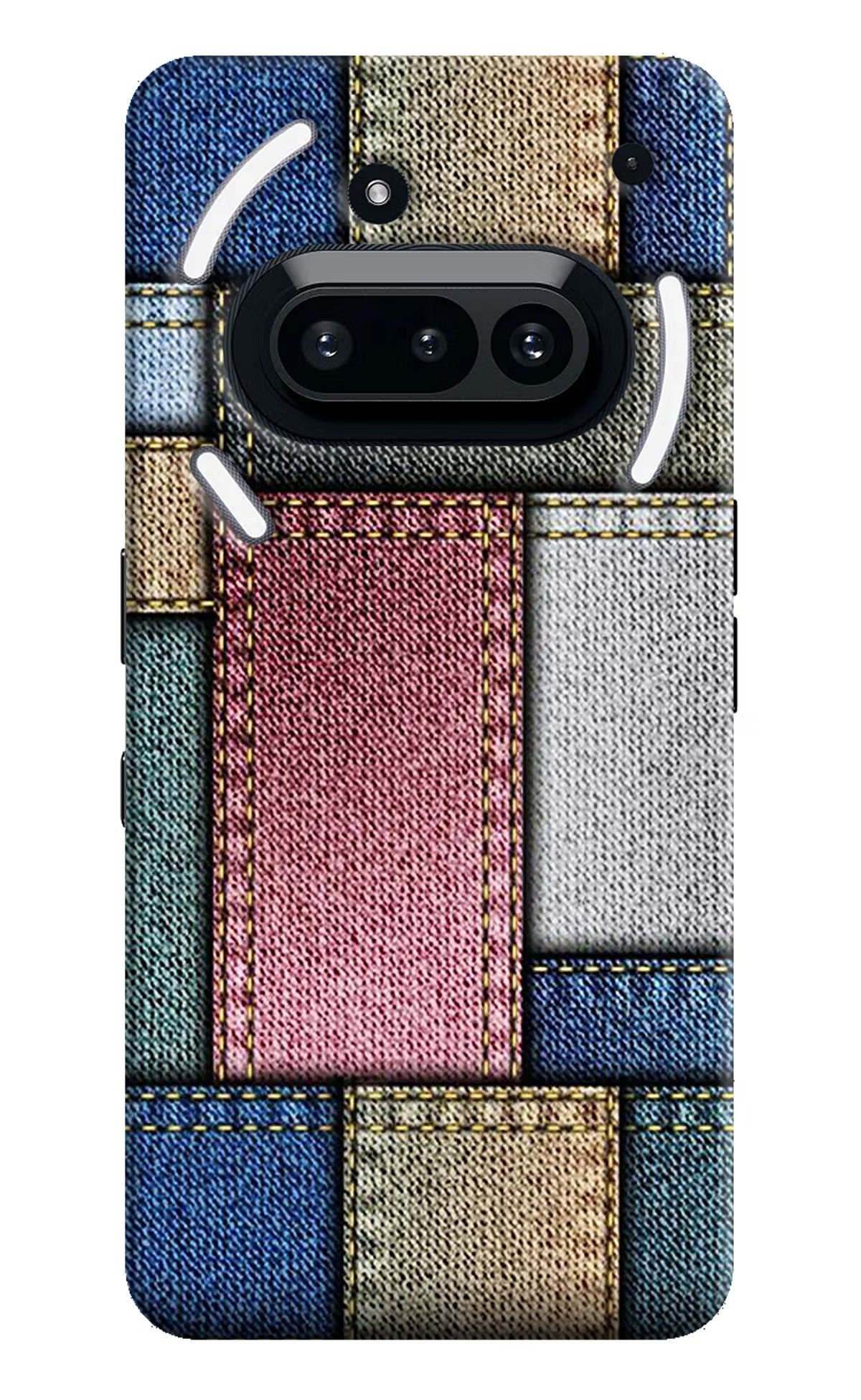 Multicolor Jeans Nothing Phone 3A Hard Case Back Cover by Casekaro