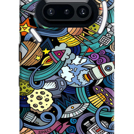 Space Abstract Nothing Phone 3A Hard Case Back Cover by Casekaro