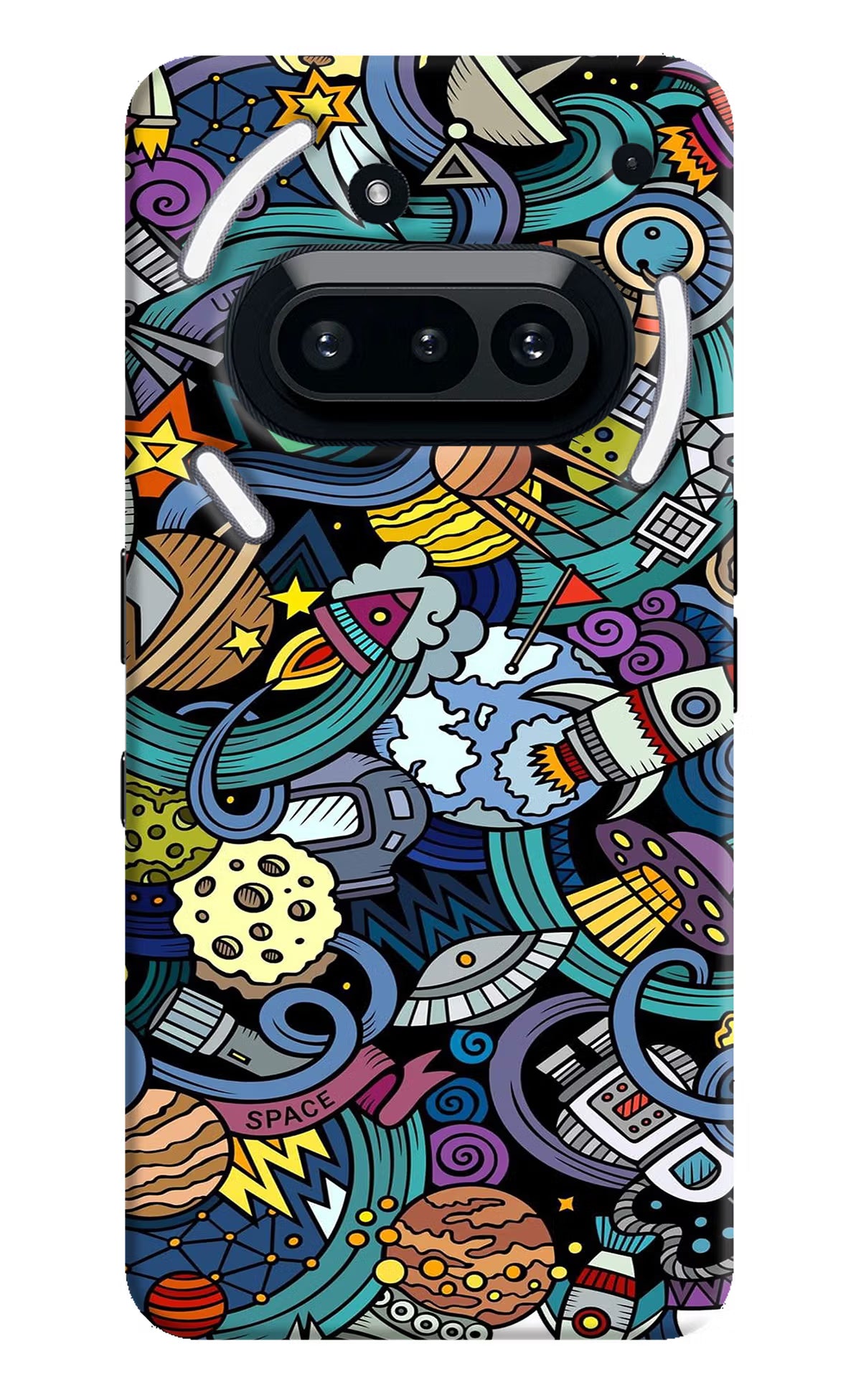 Space Abstract Nothing Phone 3A Hard Case Back Cover by Casekaro
