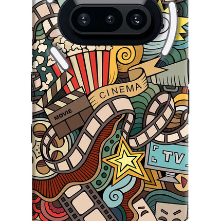 Cinema Abstract Nothing Phone 3A Hard Case Back Cover by Casekaro
