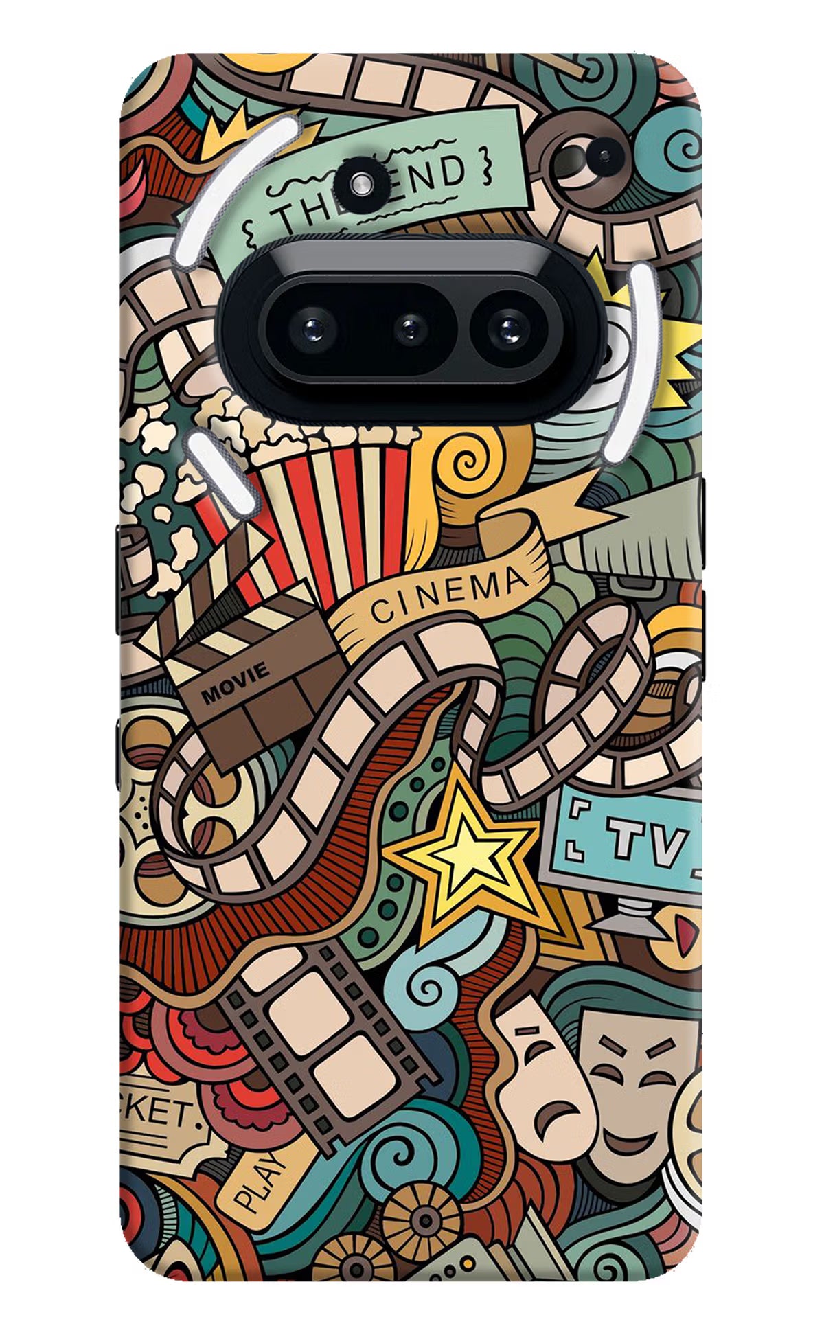 Cinema Abstract Nothing Phone 3A Hard Case Back Cover by Casekaro