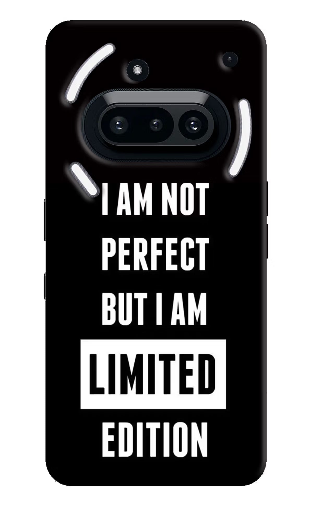 I Am Not Perfect But I Am Limited Edition Nothing Phone 3A Hard Case Back Cover by Casekaro