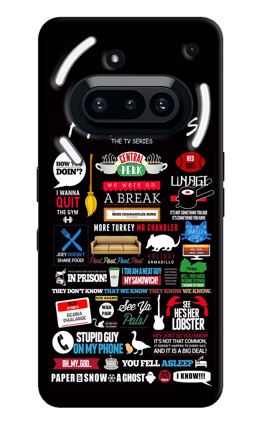 FRIENDS Nothing Phone 3A Back Cover, Hard case