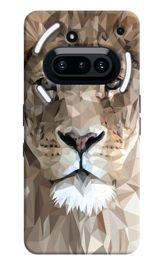 Lion Art Nothing Phone 3A Hard Case Back Cover by Casekaro