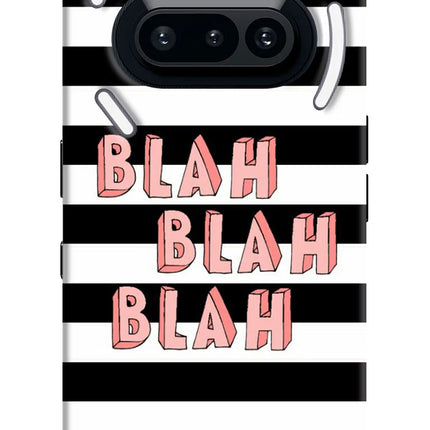 Blah Blah Blah Nothing Phone 3A Hard Case Back Cover by Casekaro