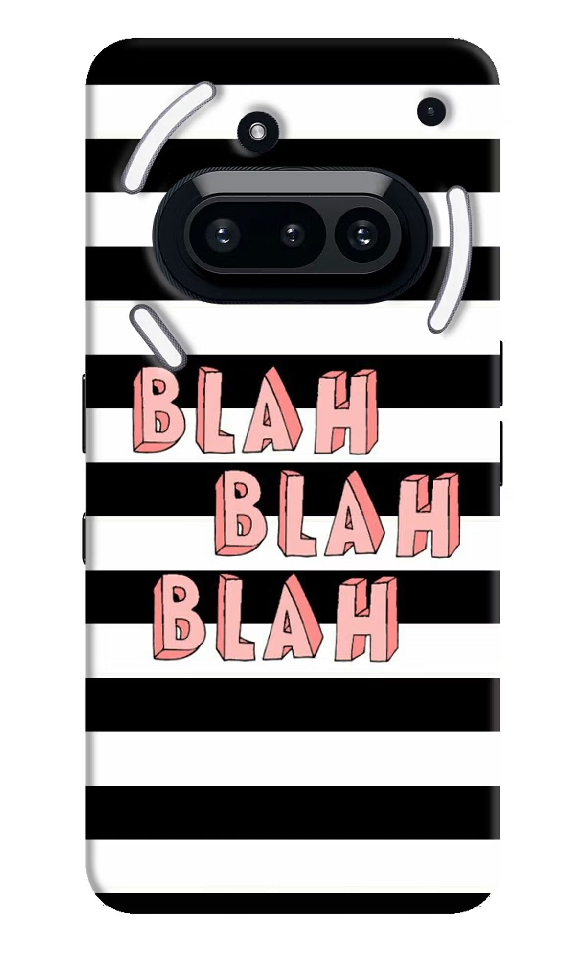 Blah Blah Blah Nothing Phone 3A Hard Case Back Cover by Casekaro