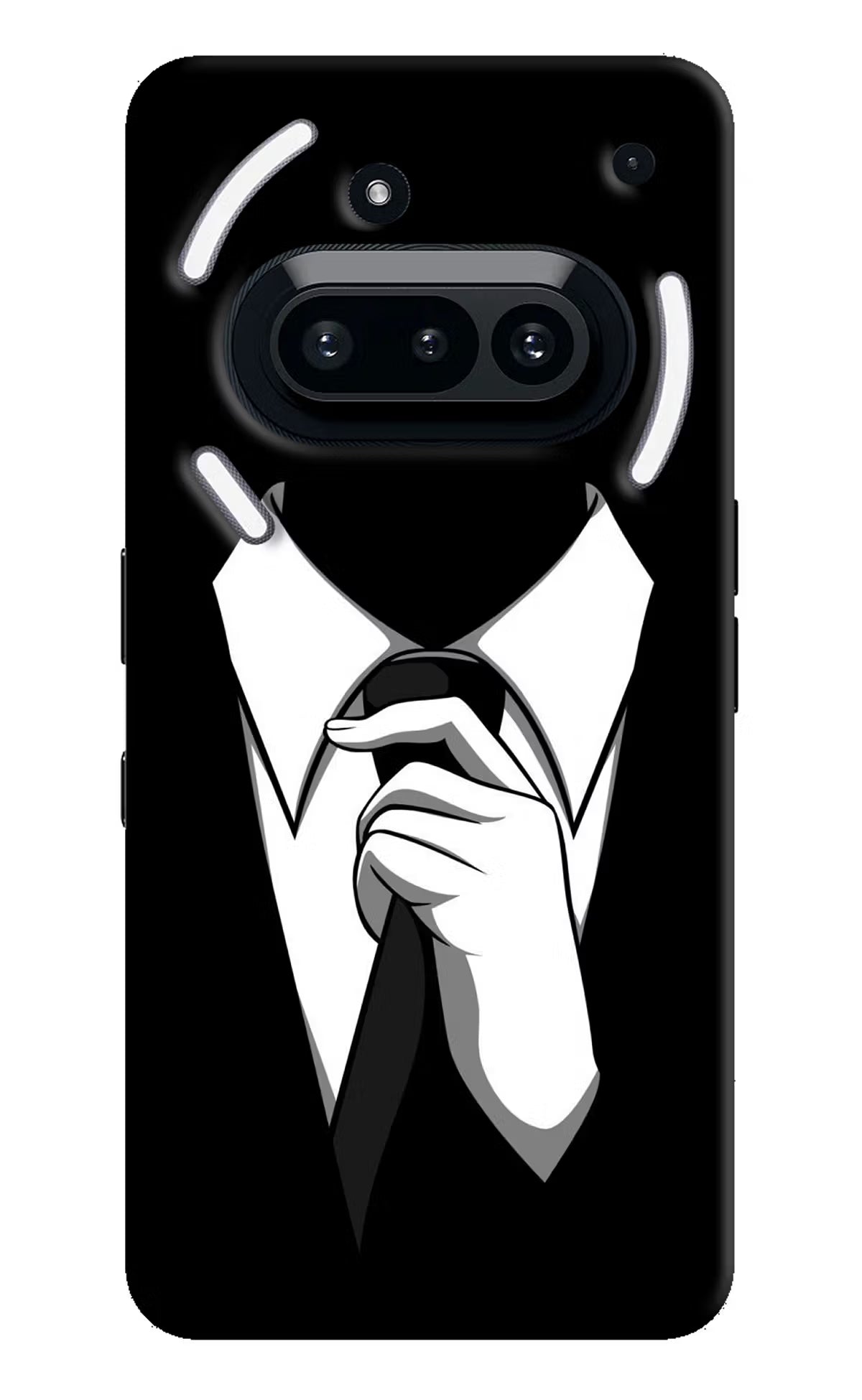 Black Tie Nothing Phone 3A Hard Case Back Cover by Casekaro