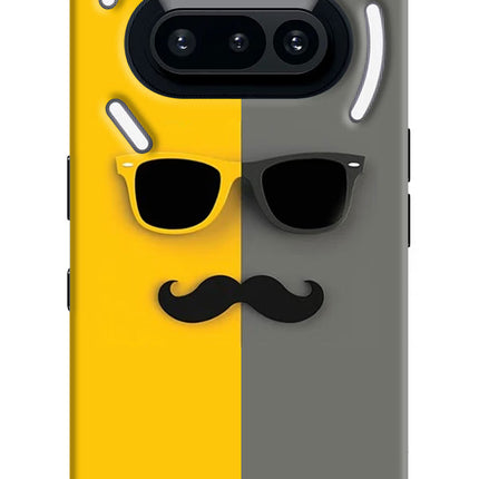 Sunglasses with Mustache Nothing Phone 3A Hard Case Back Cover by Casekaro