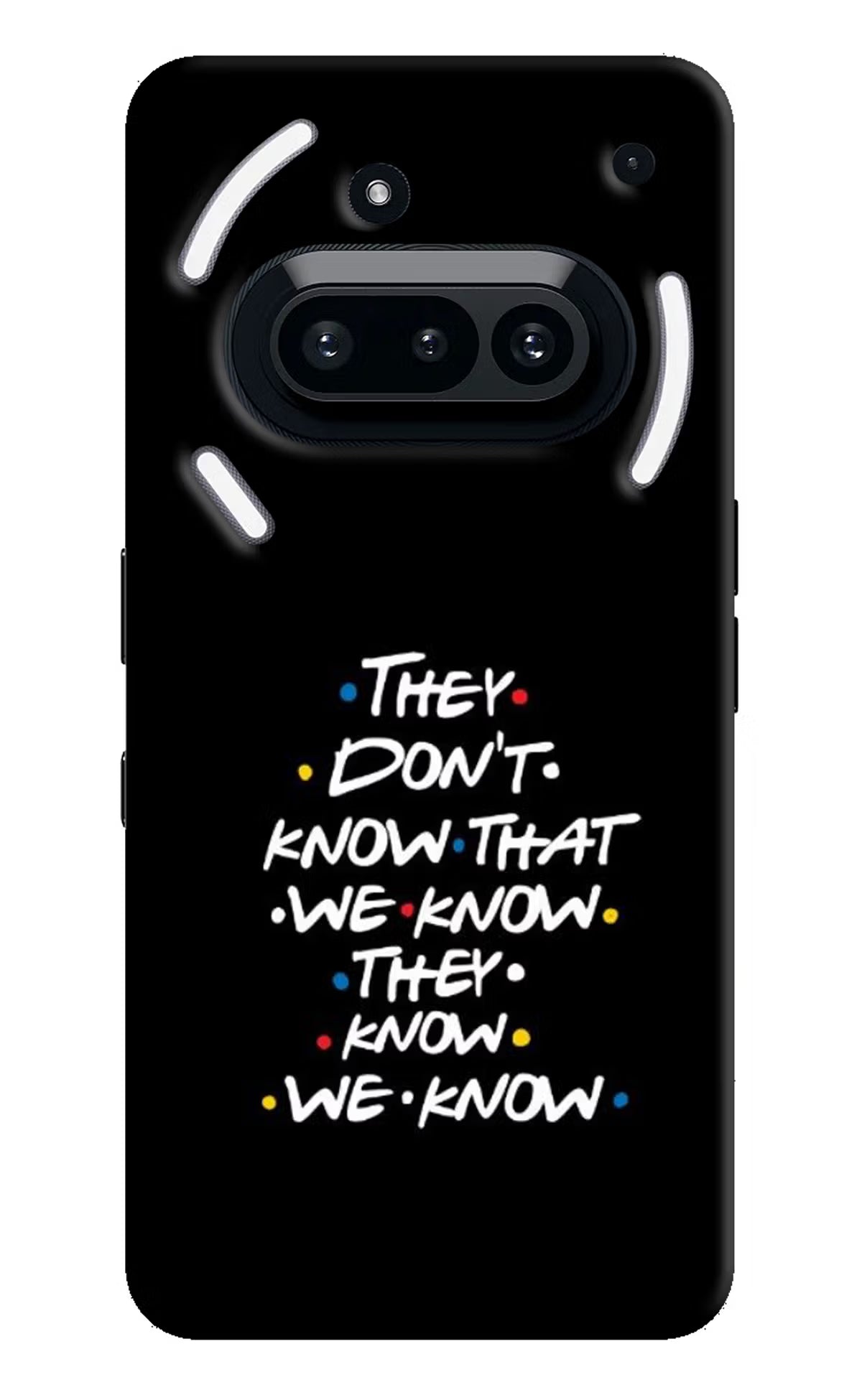 FRIENDS Dialogue Nothing Phone 3A Hard Case Back Cover by Casekaro