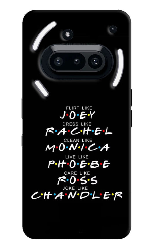 FRIENDS Character Nothing Phone 3A Hard Case Back Cover by Casekaro